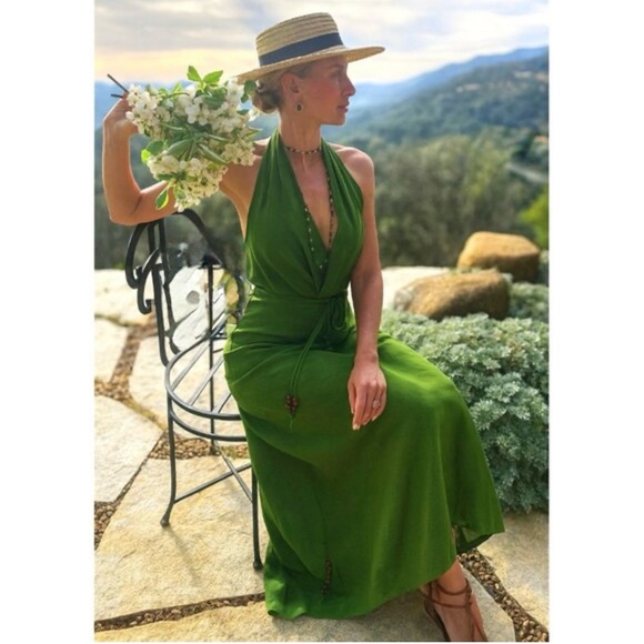 BLOGGERS FAVORITE Zara Vibrant Green Maxi Dress - Picture 3 of 15